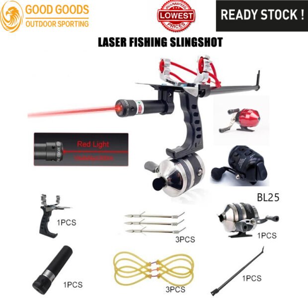 2024 Hot Sale Fishing Slingshot Laser Set