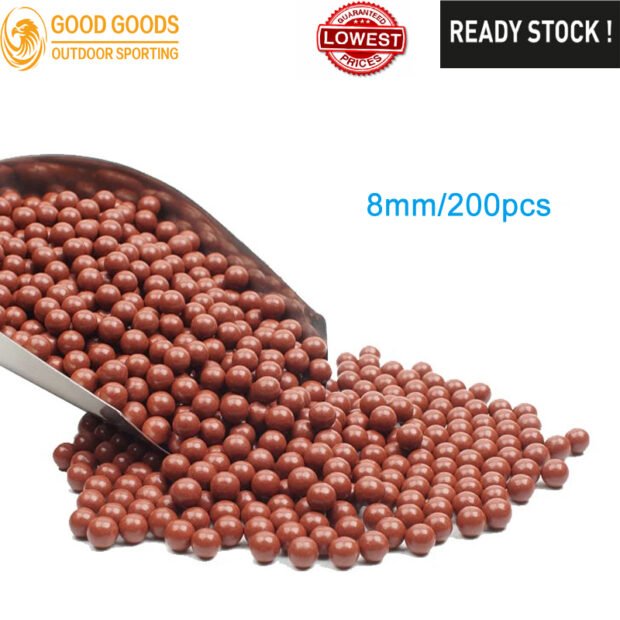 8MM/200pcs Mud Ball Bullets Ammo