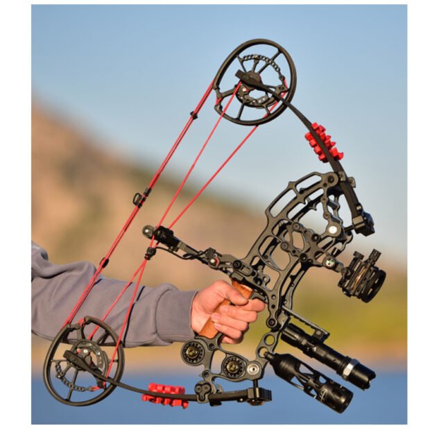 Ruffia CrossBow 2024 New Powerful Adjustable 330FPS Memanah Busur Kompaun Anak Panah - Image 5
