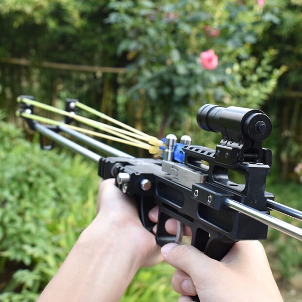 2024 Falcon Metal SlingShot Rifle Red/Black - Image 7