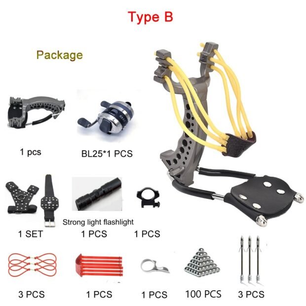 Hot Selling Slinghsot Powerful Fishing Laser Catapult Set - Image 3