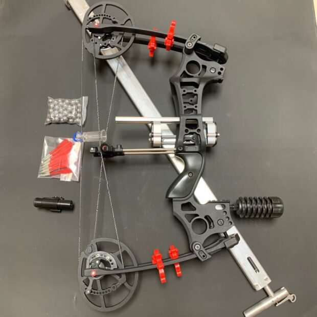 Archery Steel Ball Dual-Purpose Short-Shaft Composite Bow Set - Image 2