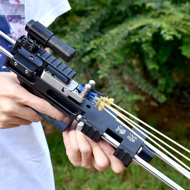 2024 Falcon Metal SlingShot Rifle Red/Black - Image 6