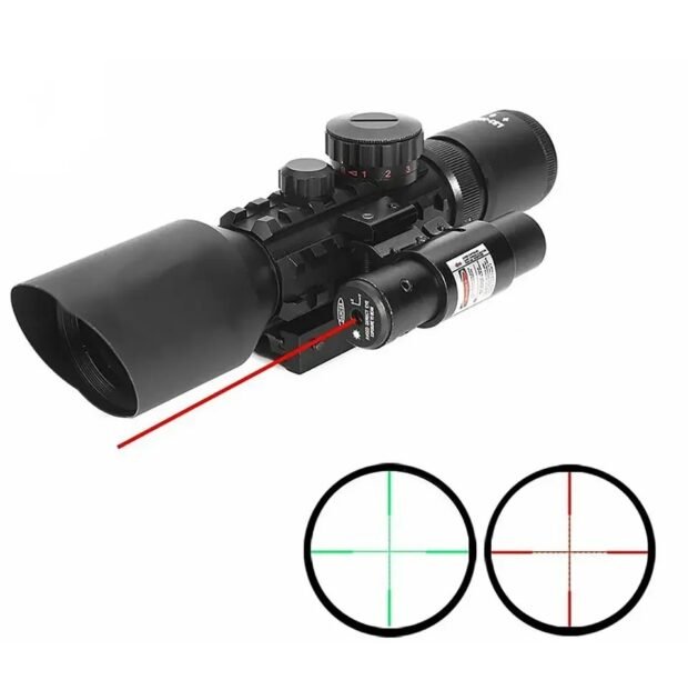 3-10x42 M9 Rifle Scope With RedLaser Sight - Image 5