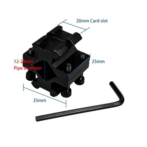 6-9" Tactical Hunting Rifle Clamp-On Mount Bipod - BP-39MINI,Black - Image 7