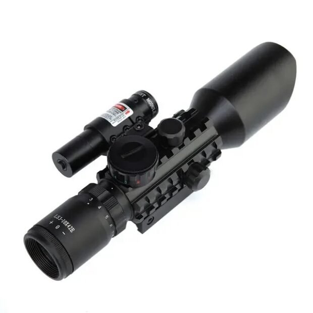 3-10x42 M9 Rifle Scope With RedLaser Sight - Image 4