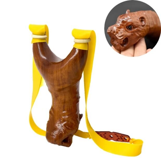 Desert Iron Rosewood Engraving Slingshot