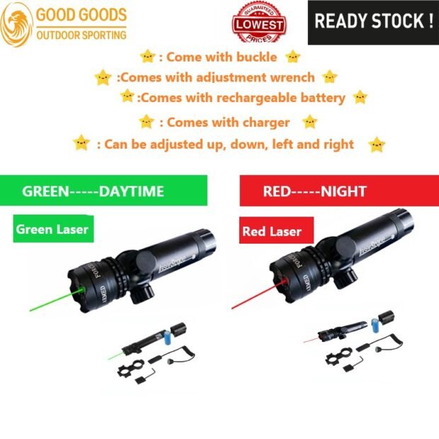 Green /Red Laser Sight Set