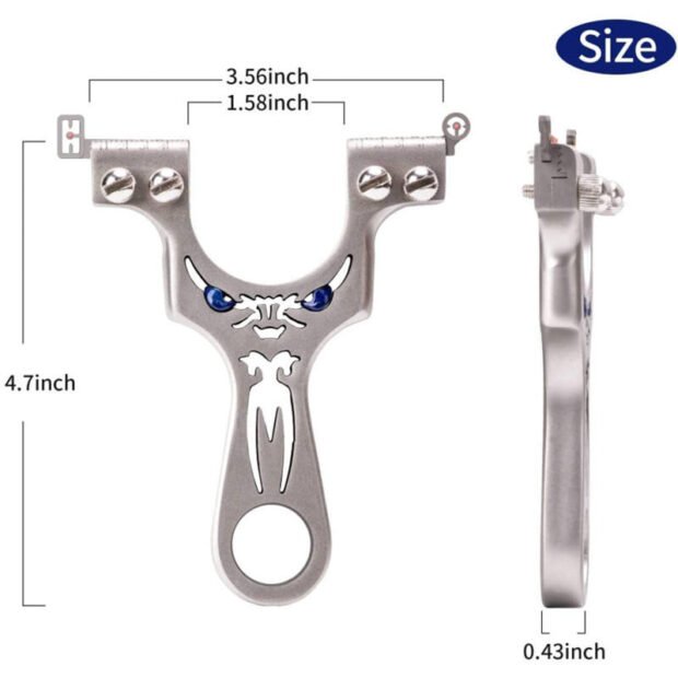 Little Monster Double Screw Powerful Stainless Steel  Slingshot - Image 6