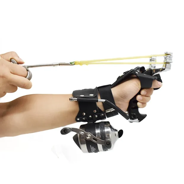 Professional Fishing Slingshot Kit Reel Arrows Rubber Bands Fish Dart - Image 3