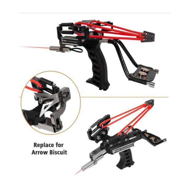 Competitive hunting slingshot can use swim bladders or steel balls - Image 4
