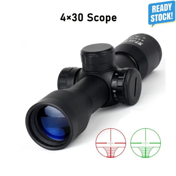 4x30 Fixed Magnification Scope with AO Parallax Adjustment | Crossbow BDC Reticle