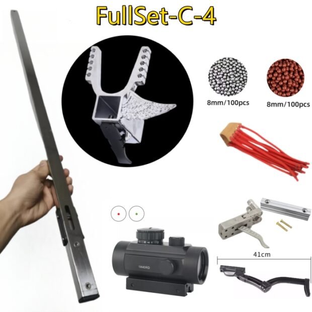 DIY Stainless Steel Tube Slingshot Rifle Full Set - Image 34
