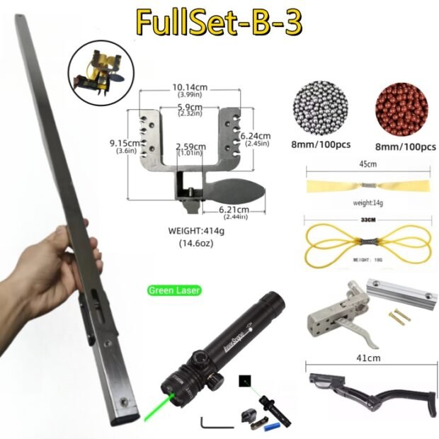DIY Stainless Steel Tube Slingshot Rifle Full Set - Image 26