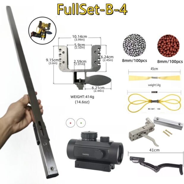 DIY Stainless Steel Tube Slingshot Rifle Full Set - Image 27