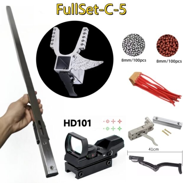 DIY Stainless Steel Tube Slingshot Rifle Full Set - Image 35