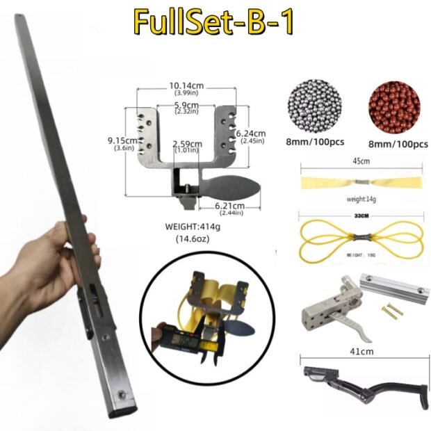 DIY Stainless Steel Tube Slingshot Rifle Full Set - Image 24