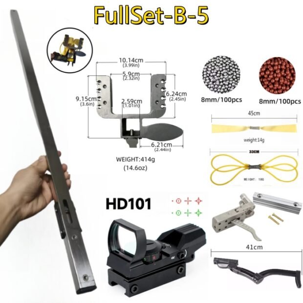 DIY Stainless Steel Tube Slingshot Rifle Full Set - Image 28