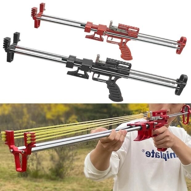 2024 Falcon Metal SlingShot Rifle Red/Black - Image 2