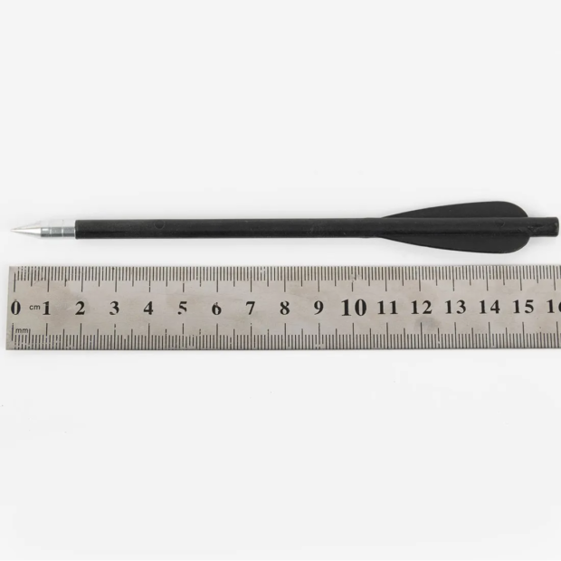 6mm two-feathered arrow (black)